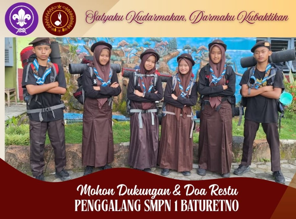 Sukses Kirimkan 6 Pramuka Penggalang, SMPN 1 Baturetno Siap Berkompetisi Di Dianpinru Kwarcab Wonogiri 2026