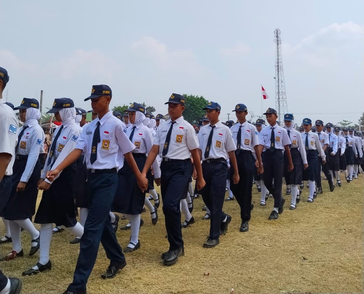 Semarak HUT Ke-81 RI, Lomba Defile dan Upacara di Lapangan Madya Mandala Baturetno Berlangsung Meriah