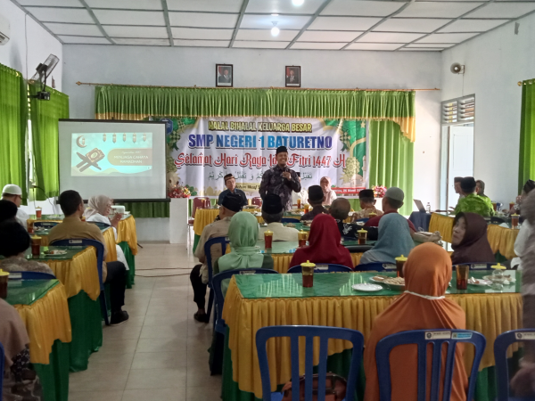 Halal Bihalal Keluarga Besar SMP Negeri 1 Baturetno: Pererat Persatuan, Bangun Semangat Bersama